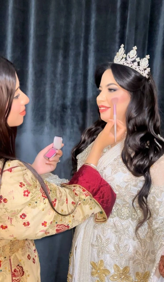 Mariée sublimée avec un maquillage glamour signé Amal El Chaoui
